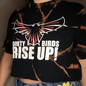 Atlanta Falcons Bleached Crop T-shirt